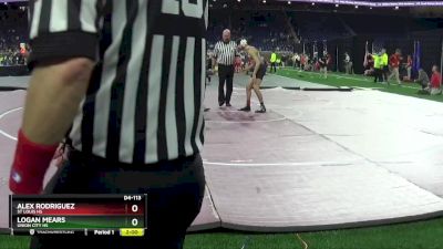 D4-113 lbs Semifinal - Logan Mears, Union City HS vs Alex Rodriguez, St Louis HS