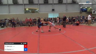 65 kg Consi Of 64 #2 - Denton Spencer, Cavalier Wrestling Club vs Scott Kiyono, Cavalier Wrestling Club