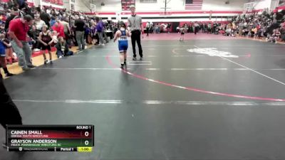 100 lbs Round 1 - Cainen Small, Odessa Youth Wrestling vs Grayson Anderson, Pirate Powerhouse Wrestling Ac