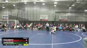 115 lbs Round 3 (4 Team) - Titus Norman, Tennessee White vs Tanner Baker, South Dakota Blizzard