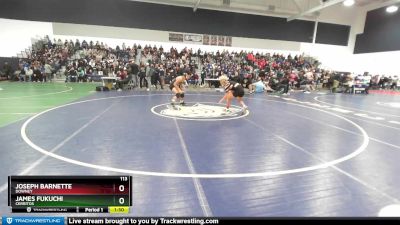 113 lbs Champ. Round 1 - James Fukuchi, Cerritos vs Joseph Barnette, Downey