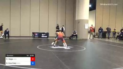 57 kg Quarterfinal - Danny Vega, Jackrabbit Wrestling Club vs Brandon Courtney, Sunkist Kids Wrestling Club