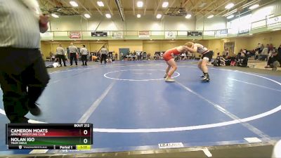 130-135 lbs Round 2 - Cameron Moats, Apache Wrestling Club vs Nolan Igo, TEAM OWLS