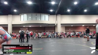 200 lbs Quarterfinal - Noah Mathis, Missouri Outlaws vs Broden Bingle, Waynesville