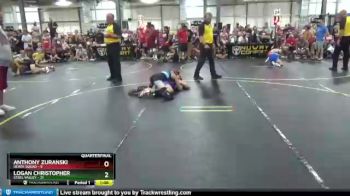 101 lbs Quarterfinals (8 Team) - Logan Christopher, Steel Valley vs Anthony Zuranski, Death Squad