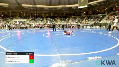 61 lbs Quarterfinal - Brantley Brunger, R.A.W. vs Callen Wilkinson, Jenks Trojan Wrestling Club