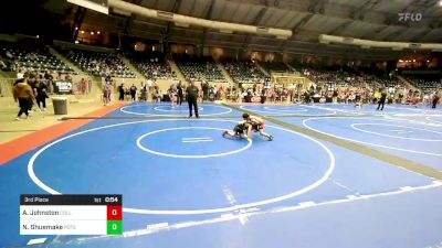 3rd Place - Archer Johnston, Collinsville Cardinal Youth Wrestling vs Noah Shuemake, Poteau Youth Wrestling Academy