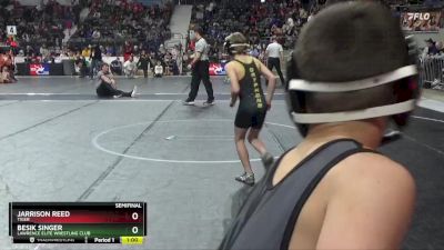 88 lbs Semifinal - Jarrison Reed, Tiger vs Besik Singer, Lawrence Elite Wrestling Club