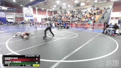 126 lbs Cons. Semi - Denzel Cisneros, Sultana vs Andrew Diaz, Hesperia