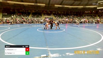 108 lbs Round Of 64 - Gabe Wassom, Unattached vs Blake Parker, Ponca City Wildcat Wrestling