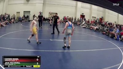 95 lbs Finals (8 Team) - Jack Mulvahill, Team Oregon vs Cayden Engel, Nebraska Maize