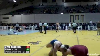 184 Finals Shane Rodenburg (Chadron State (UNA)) vs. Steven Allen (Wyoming (UNA))