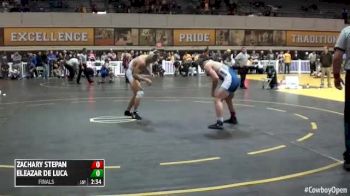 157 Finals Zachary Stepan (Air Force Academy) vs. Eleazar De Luca (Northern Colorado)