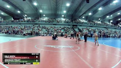 80 lbs Champ. Round 2 - Brennan Finley, Willard Youth Wrestling Club-AAA vs Milo Smith, Thoroughbred Wrestling Academy-AA