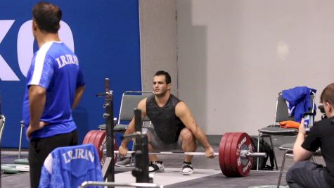 Sohrab Moradi (IRI, 105) Snatches 175kg In The Training Hall At 2017 IWF Worlds