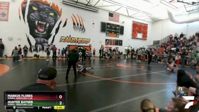 56 lbs Cons. Semi - Markos Flores, Powell Wrestling Club vs Hunter Rayner, Powell Wrestling Club