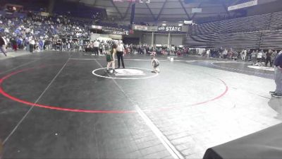 84 lbs Quarterfinal - Aaron Gandy, Ferndale Force Wrestling Club vs Soren Blomgren, Vashon Island Junior Wrestling