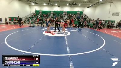 165 lbs Semifinal - Ethan Hague, Eastside United Wrestling Club vs Travis Hurtado, Riverton USA Wrestling