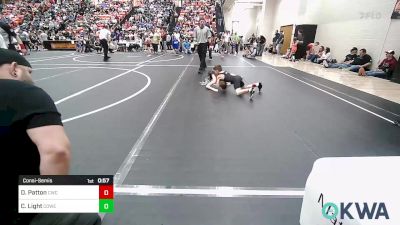 58 lbs Consolation - Drake Patton, Claremore Wrestling Club vs Caden Light, Coweta Tiger Wrestling