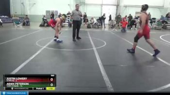 160 lbs Finals (2 Team) - Justin Lowery, Scanlan vs Aiden Peterson, Terps Xtreme