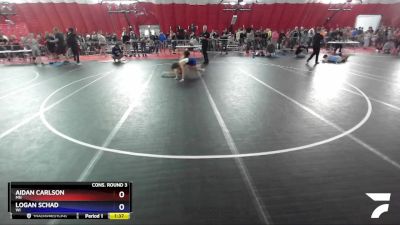 113 lbs Cons. Round 3 - Aidan Carlson, MN vs Logan Schad, WI