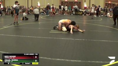 150 lbs Cons. Round 2 - Misael Rivera, Red Lynx vs NIck Moore, Arsenal WC