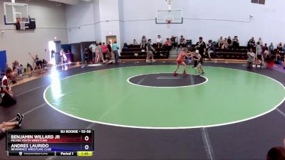 53-56 lbs Round 3 - Benjamin Willard Jr, Pelion Youth Wrestling vs Andres Laurido, Reverence Wrestling Club