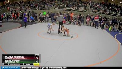 59 lbs Champ. Round 1 - Ryker Johnson, Eastern Oregon Elite vs Graesyn Anderson, Roseburg Mat Club/Umpqua Valle