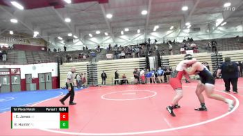 186-201 lbs 1st Place Match - Elliott Jones, Center Grove vs Raymond Hunter, Franklin Central