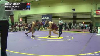 285lbs Match Michael Kroells (MINNESOTA) vs. Nick Gwiazdowski (NC STATE UNIVERSITY)