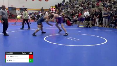 190 lbs Quarterfinal - Gunner Henry, Brownsburg vs Max Ray, Tiffin Columbian