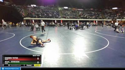 120 lbs Round 2 - Zaiden Yates, Iowa vs Koal Johnson, Iowa