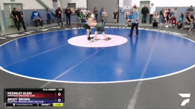 120 lbs Round 1 - McKinley Klein, Marathon Wrestling Club vs Brody Brown, Soldotna Whalers Wrestling Club