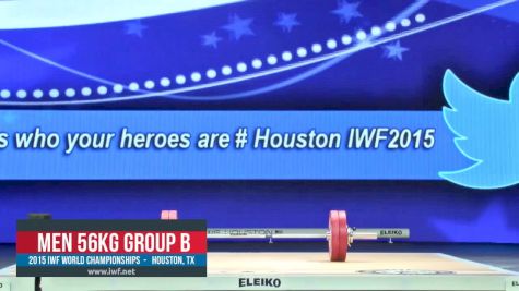 IWF World Championships M 56kg B Session Clean & Jerk