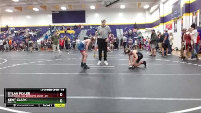 85 lbs Round 3 - Dylan Plyler, Heathwood Hall Episcopal Schoo vs Kent Clark, C2X