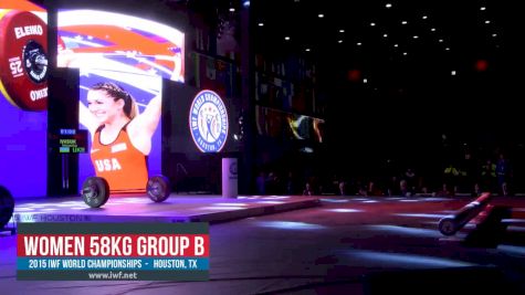 IWF World Championships W 58kg B Session Clean & Jerk