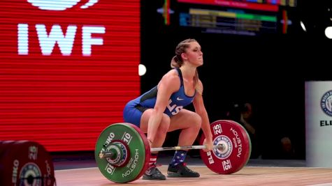 Mattie Rogers (USA, 69kg) Snatches: 97, 100, 102m