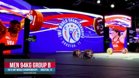 IWF World Championships M 94kg B Session Snatch