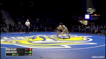 157lbs Match Ryan Blees (OKST) vs Cody Pack (SDSU)