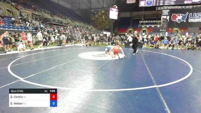 120 lbs Cons 16 #2 - Dale Corbin, Wisconsin vs Dalton Weber, New Jersey