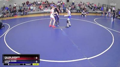 87 lbs Round 1 - Calvin Averett, Red Devil Mat Club vs Lucas Dunn, Crater