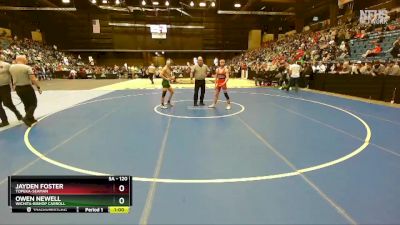 5A - 120 lbs Cons. Round 2 - Owen Newell, Wichita-Bishop Carroll vs Jayden Foster, Topeka-Seaman