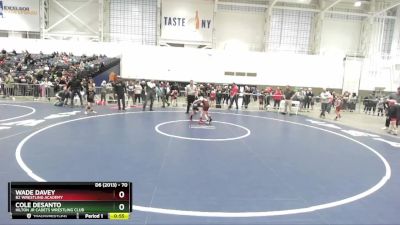 70 lbs Champ. Round 2 - Cole DeSanto, Hilton Jr Cadets Wrestling Club vs Wade Davey, B2 Wrestling Academy