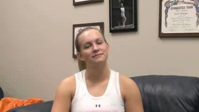 Lindsey Puckett on the Beam Intrasquad with Distractions