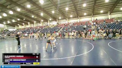 101 lbs 1st Place Match - Alejandro Vargas, Oregon vs Sawyer Greenstreet, Oregon