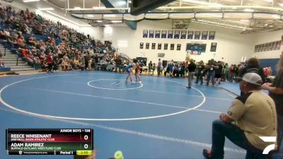 138 lbs Cons. Semi - Reece Whisenant, Greybull Basin Athletic Club vs Adam Ramirez, Buffalo Outlaws Wrestling Club