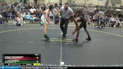 90 lbs Cons. Round 1 - Jj Hackworth, Eaton Rapids vs Cyrus Woodberry, Silverback Academy