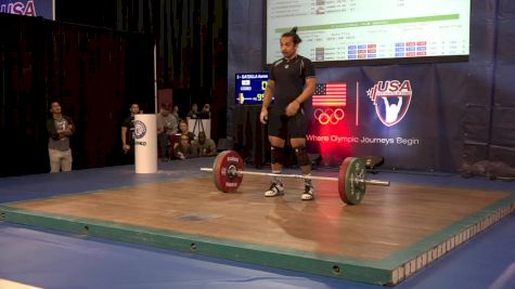 USAW American Open Championships M 77kg F Session Snatch