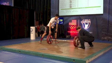 USAW American Open Championships M 77kg G Session Snatch