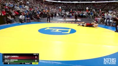 157-3A Quarterfinal - Zach Hedman, Moffat County vs Quirt Carroll, Eaton